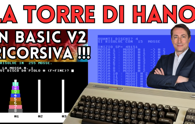 La ricorsione in Basic su Commodore 64 - La Torre di Hanoi