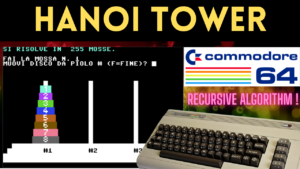 Recursion in Basic on Commodore 64 – The Tower of Hanoi