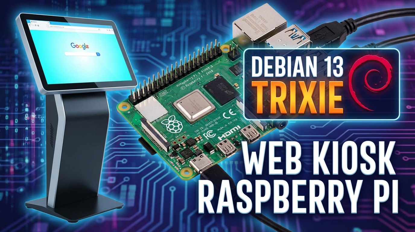 Chiosco multimediale web con Raspberry pi e Debian 13 (Trixie)